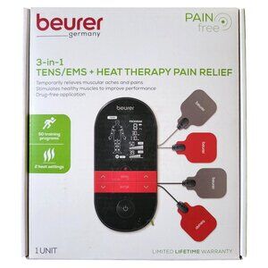 *NEW* Beurer EM59 Digital 3-in-1 TENS Unit EMS & Heat Therapy for Pain Relief